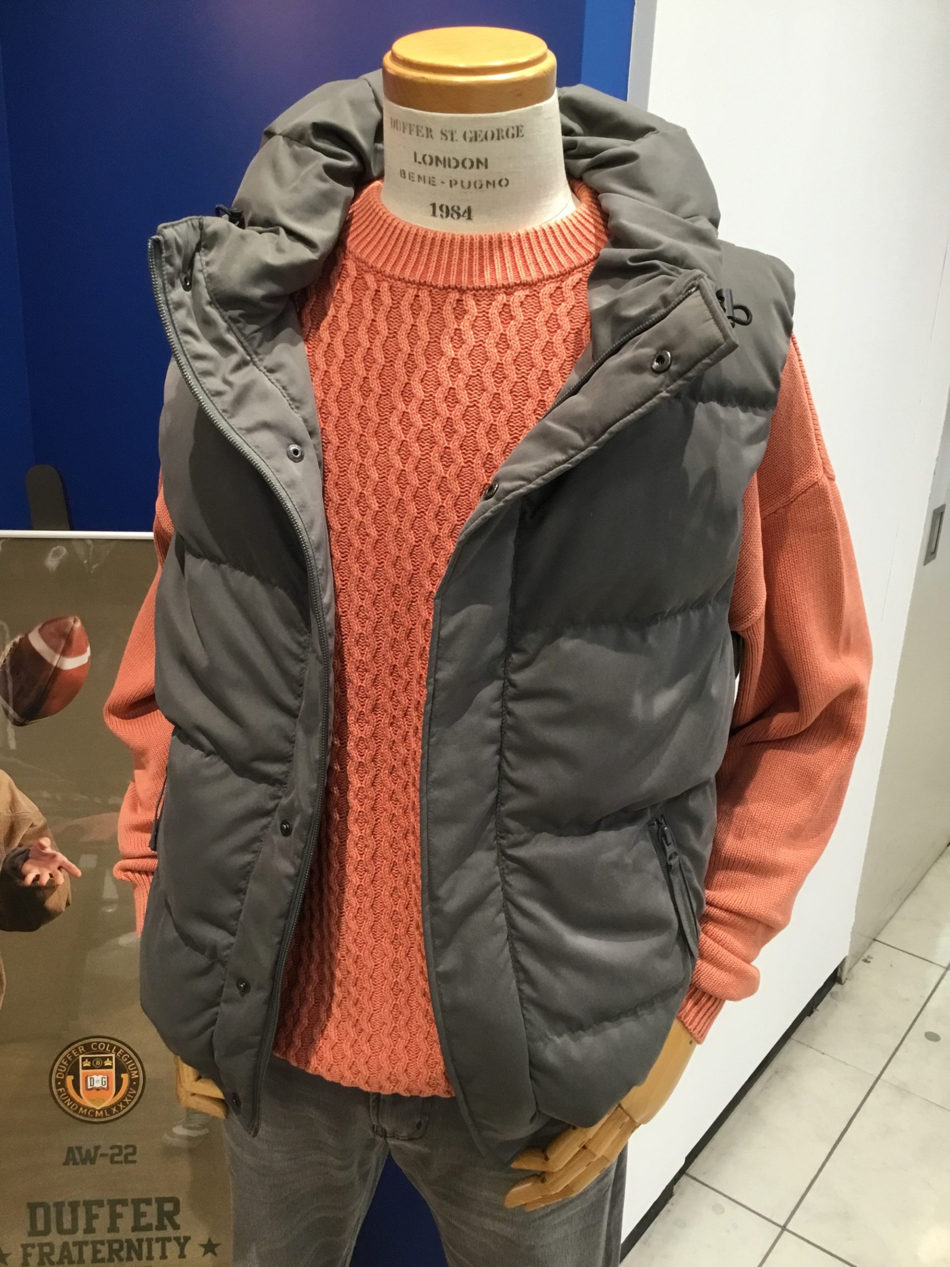 DUFFER×Rocky Mountain コーデュロイレザーダウンベスト - library 