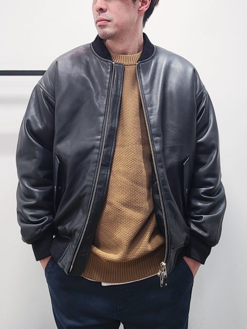 DUFFER レザー MA1 フライトジャケット XL 黒 ダファー 本革 希少 24AW】レザーMA-1コーデ【LEATHER】 – The DUFFER of St.GEORGE