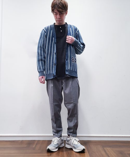 【25SS】ストライプカーディガン84コーデ【INDIGOLABEL】