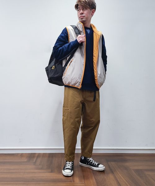 【25SS】リバーシブルベスト×インディゴコーデ【DUFFER COUNTRY CLUB】