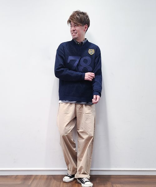 【25SS】78メッシュニットスポーティーコーデ【INDIGOLABEL】
