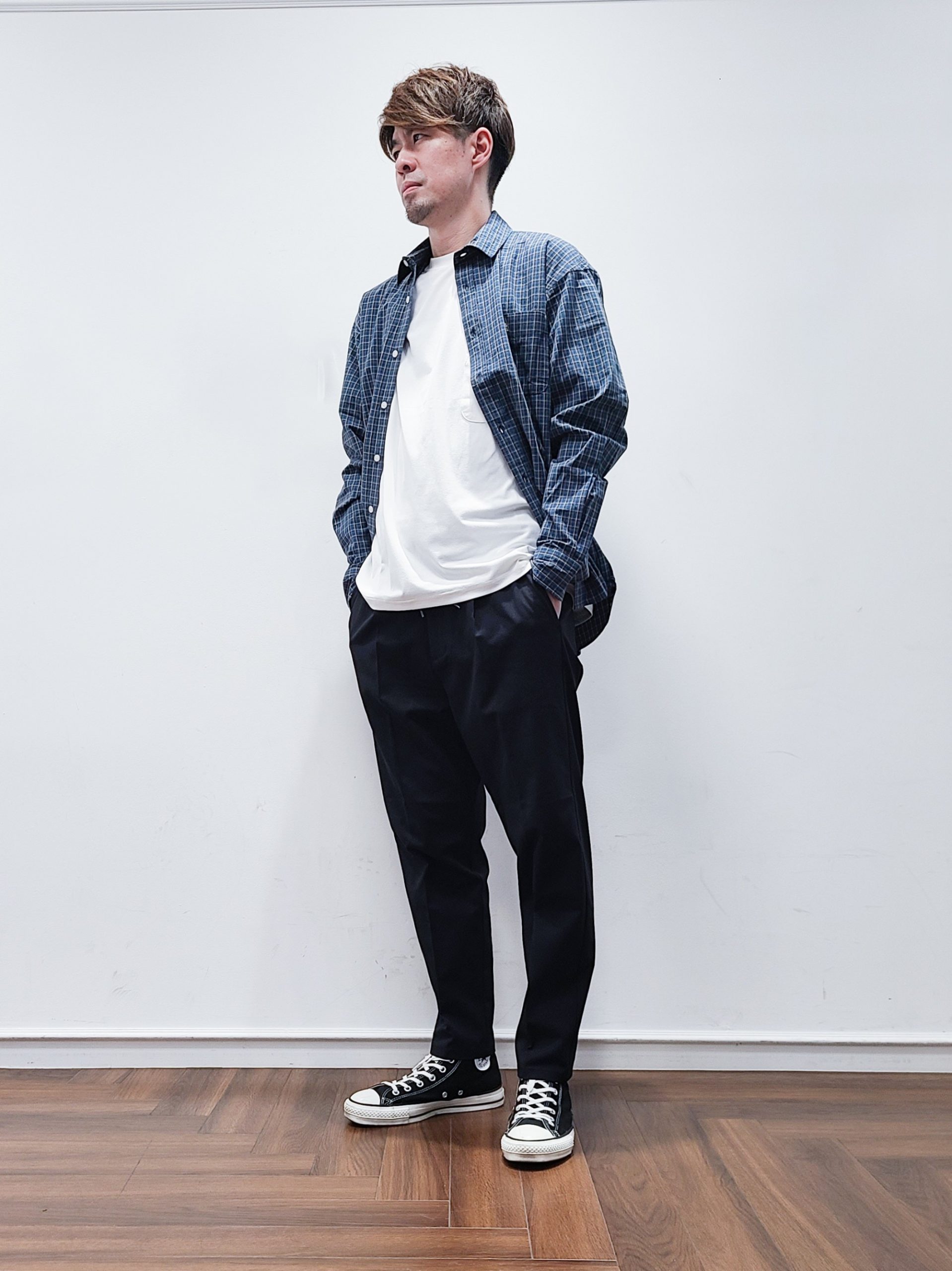25SS】チェックシャツコーデ【BLUE】 – The DUFFER of St.GEORGE