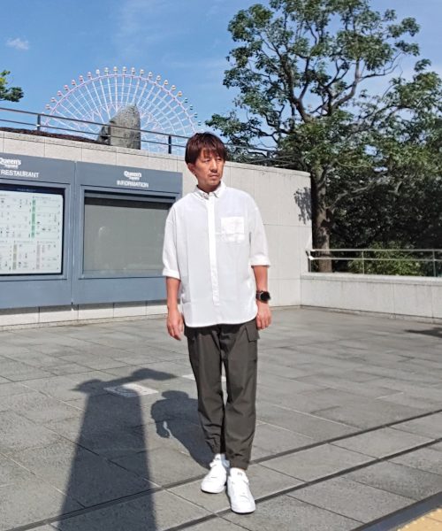 新作 LIGHT PONTE CARGE JOGGER PANTS ✖ STAFFコーデ