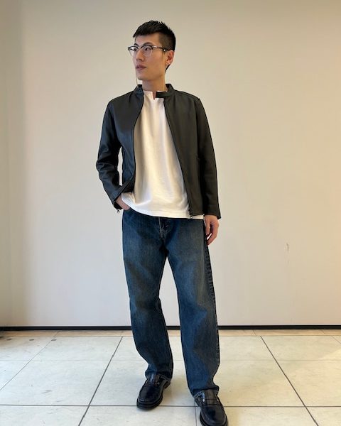 レザーっていつでも着れちゃう。