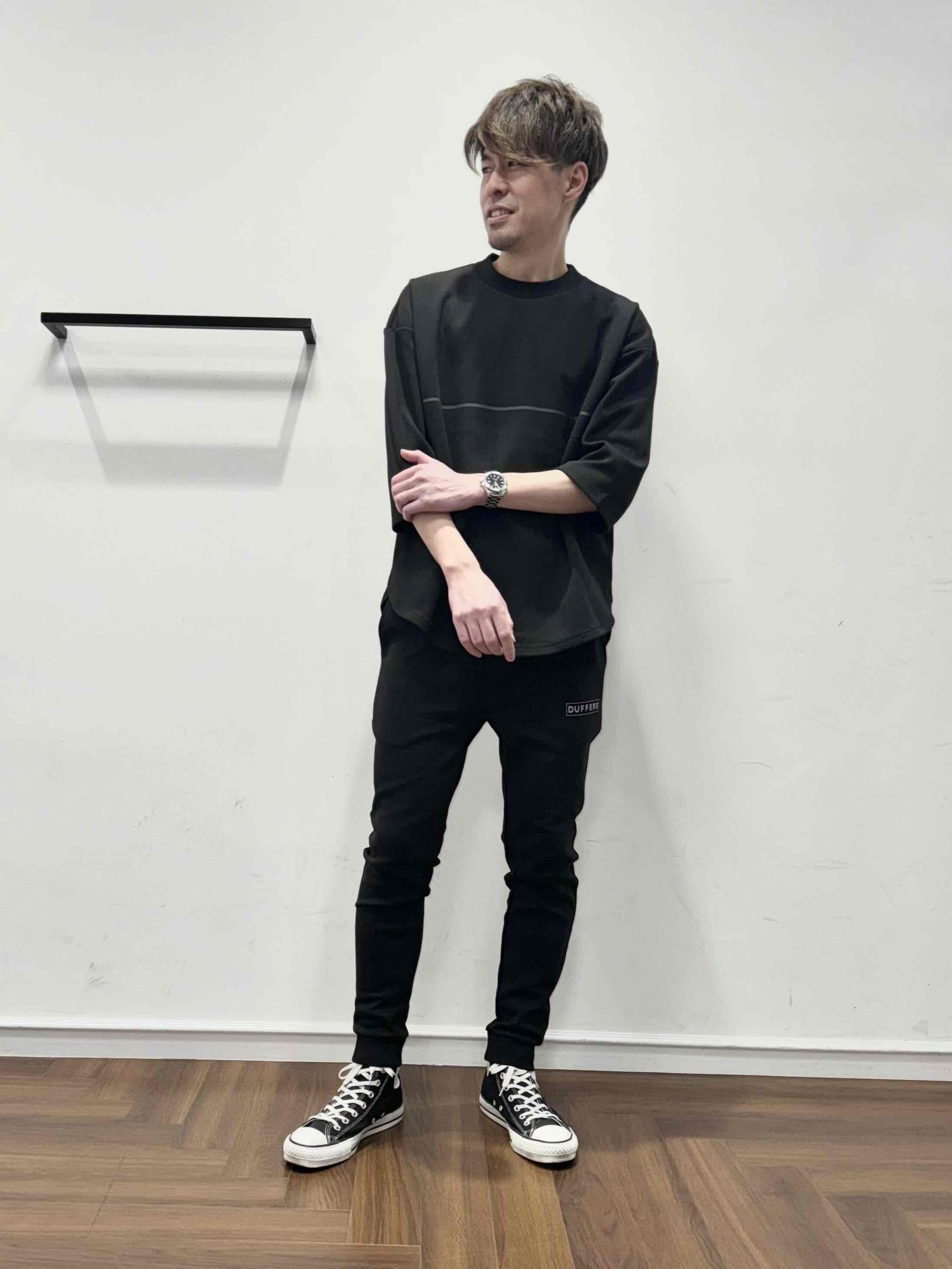 25SS】スムース七分袖セットアップ【BLACKLABEL】 – The DUFFER of St