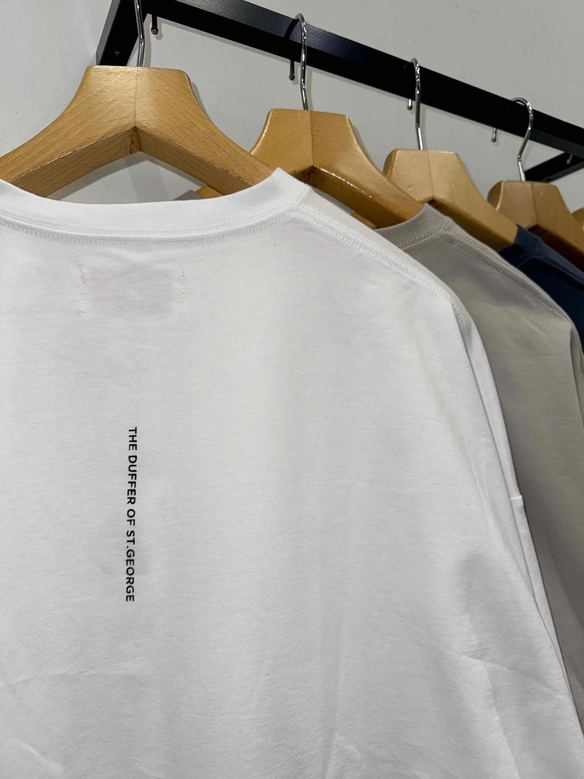新品未開封MブルーグレーThe DUFFER of ST.GEORGE Tシャツ The DUFFER of ST.GEORGE 「The ST.GEORGE」 半袖Tシャツ MEDIUM