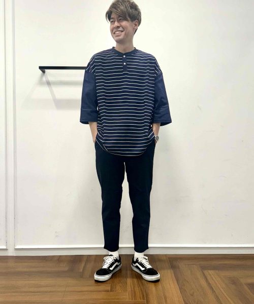 【25SS】大人ボーダーコーデ【NAVY】