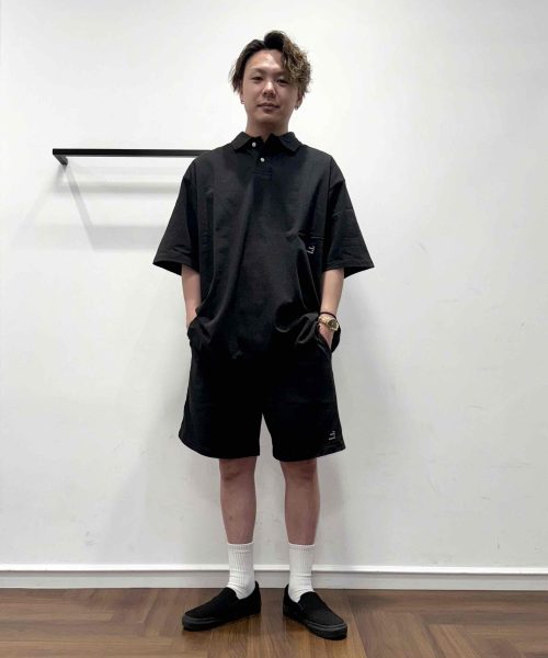 【25SS】ヘビーウェイトポロシャツコーデ【BLACK】
