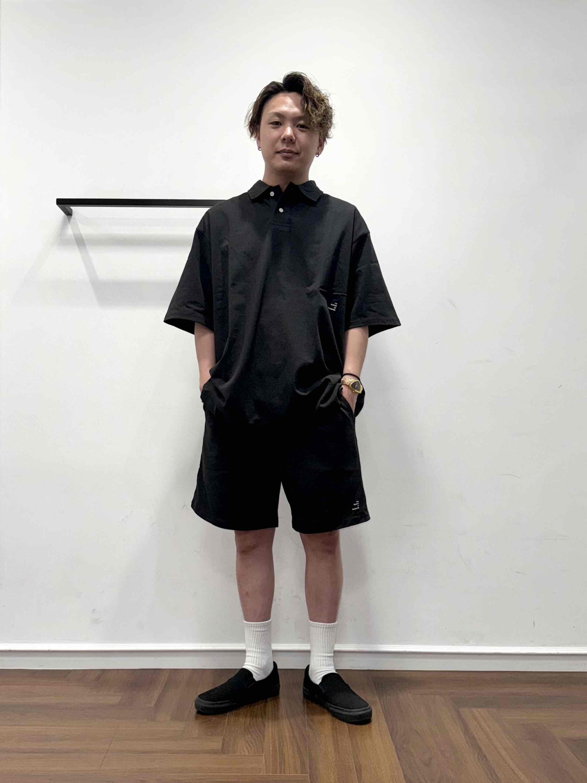 小物 KLJPS 25SS】ヘビーウェイトポロシャツコーデ【BLACK】 – The DUFFER of St