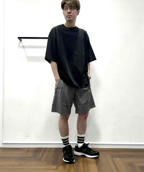 【25SS】ウールライクショートパンツコーデ【GRAY】