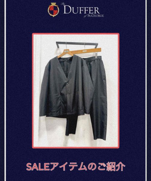 【25SS】ノーカラーセットアップ【SALE02】