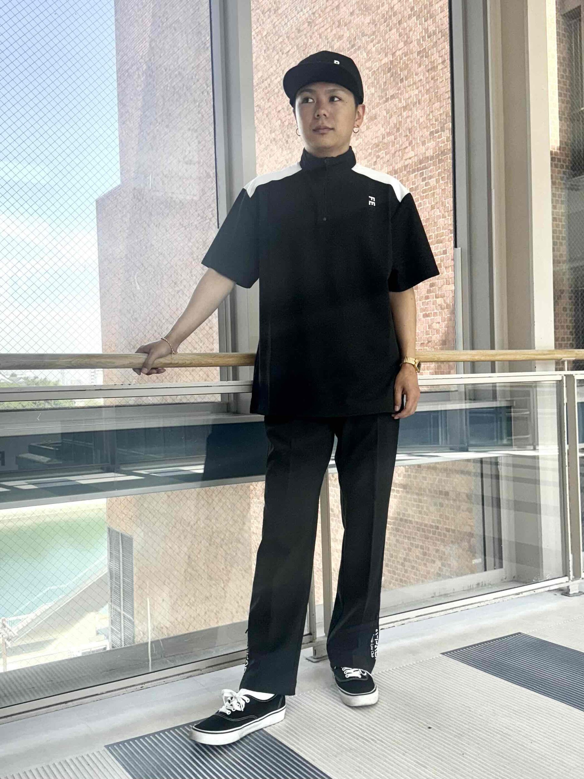 25AW】A-PACKスタンドハーフジップTコーデ【BLACK】 – The DUFFER of