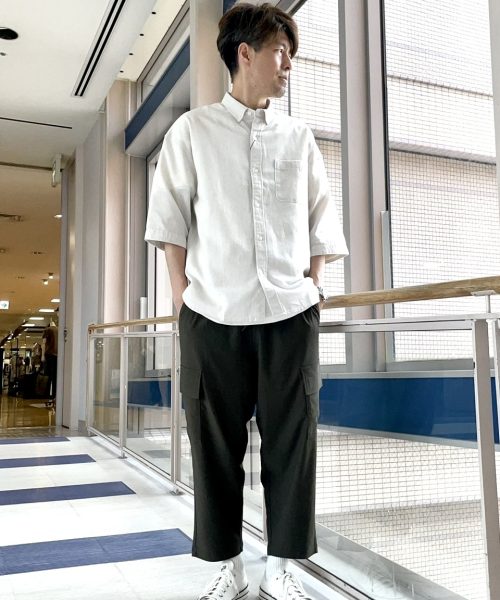 【25AW】クロップド カーゴパンツコーデ【KHAKI】