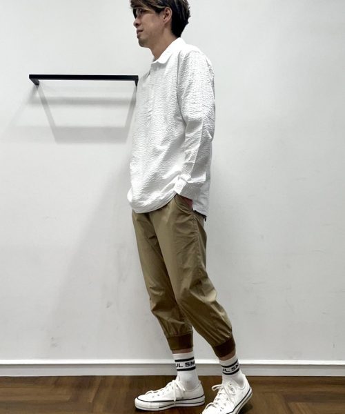 【25AW】クロップド丈 ジョガーパンツコーデ【BEIGE】