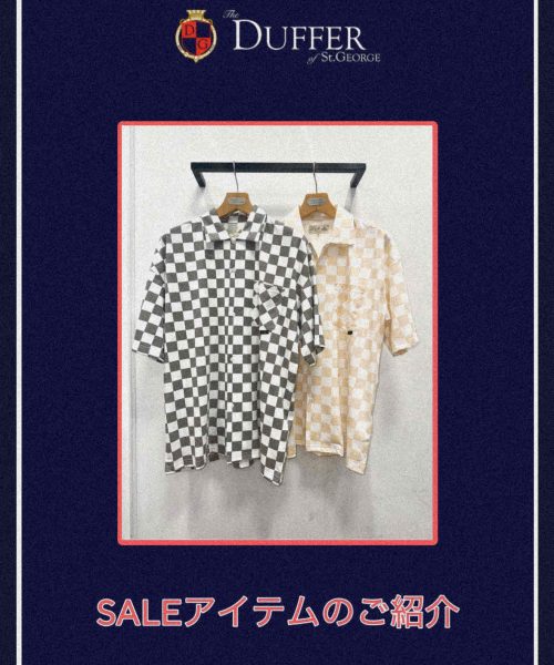 【25SS】チェッカーフラッグ 半袖シャツ【SALE27】