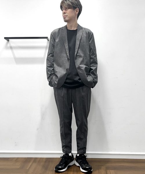 【25AW】メッシュ素材セットアップコーデ【CHARCOAL GRAY】