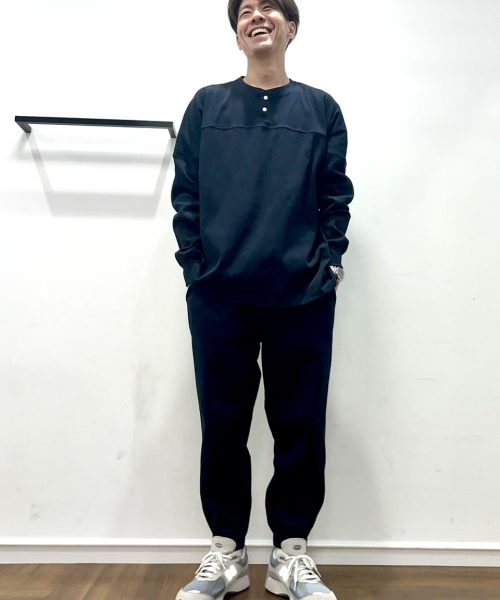 【25AW】「エアフレックス」ヘンリーセットアップコーデ【NAVY】