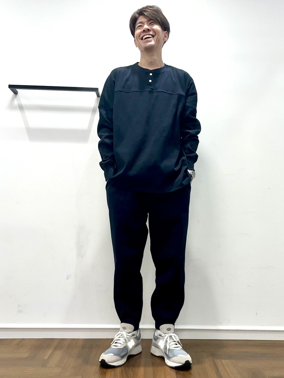 25AW】「エアフレックス」ヘンリーセットアップコーデ【NAVY】 – The