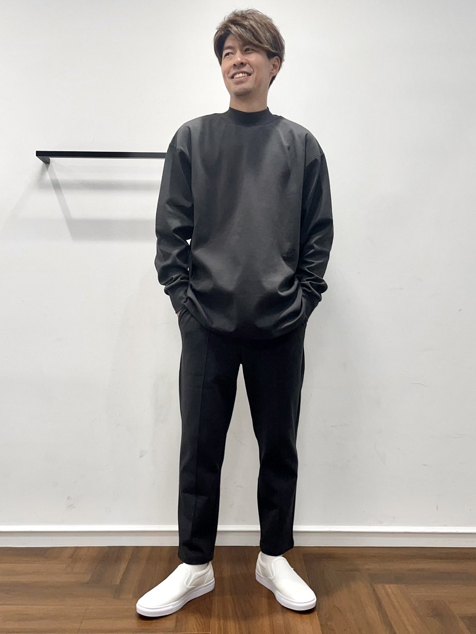 25AW】モックネックロンTEEコーデ【コンパクトコットン×AIR FLEX
