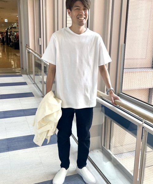 【25AW】アクロクリアVネック半袖Tコーデ【消臭】