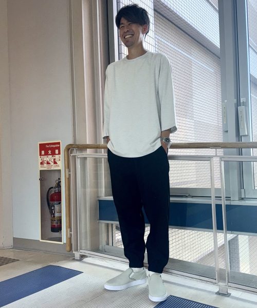 【25AW】ラグランスリーブ 7分袖Tシャツコーデ【WHITE】