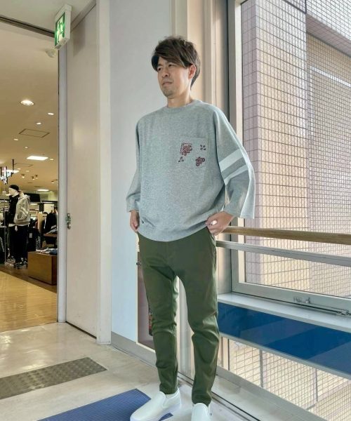 【25AW】ELEPHANT BRAND別注 7分袖スウェットコーデ【GRAY】