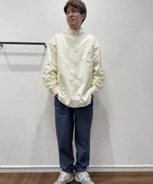 【25AW】オーバーサイズ シャツコーデ【LIGHT YELLOW】