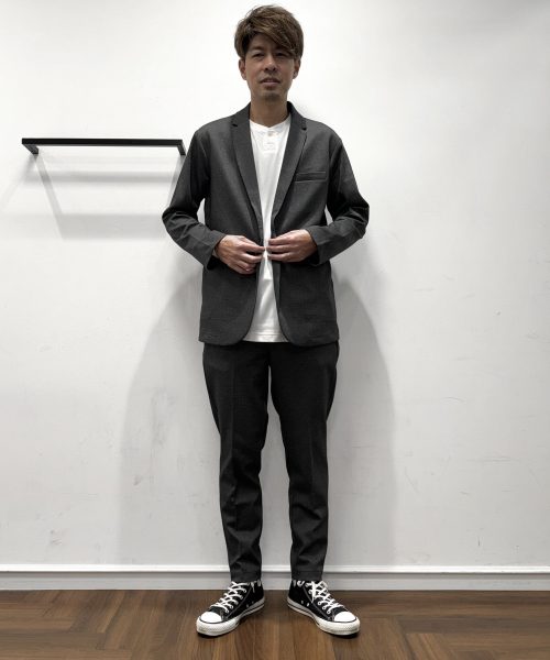 【25AW】コンフォート ジャージセットアップコーデ【CHARCOALGRAY】