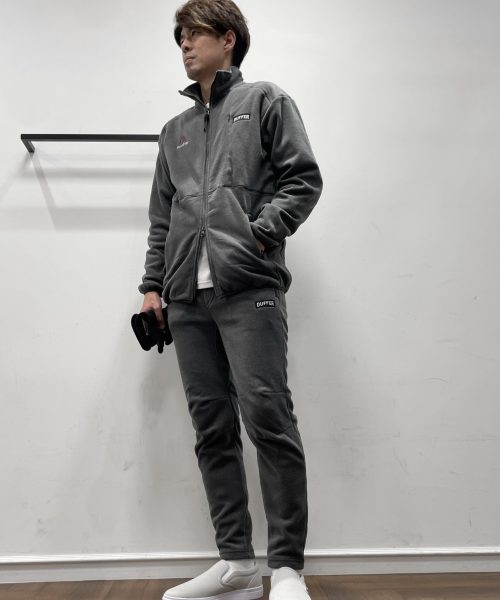 【25AW】POLARTEC スタンドカラーセットアップコーデ【GRAY】