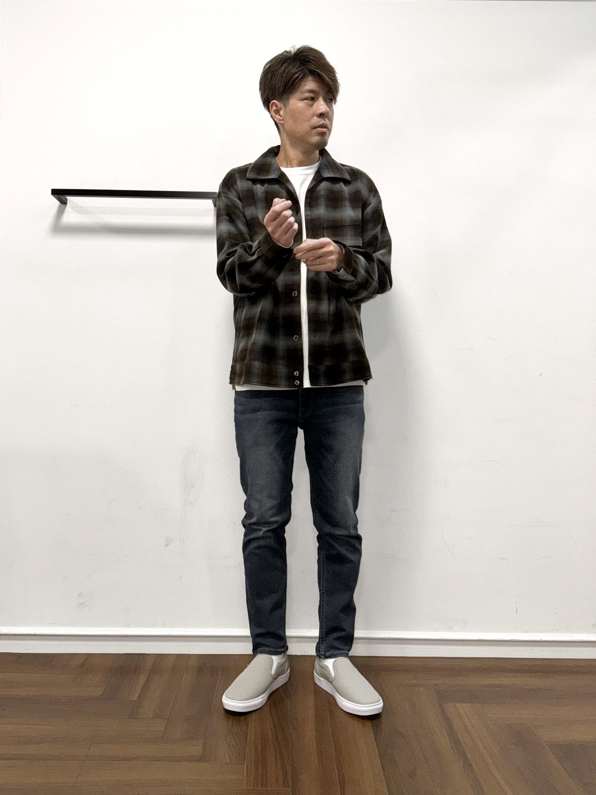 25AW】オンブレチェックシャツコーデ【BLUE】 – The DUFFER of St