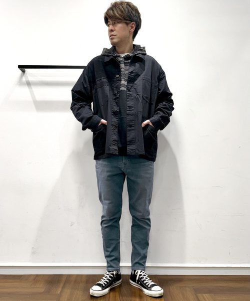 【25AW】【INDIGOLABEL スイッチングカバーオールコーデ】