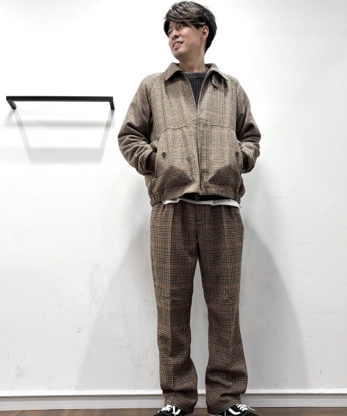 【25AW】テックツイードセットアップコーデ【BEIGE】