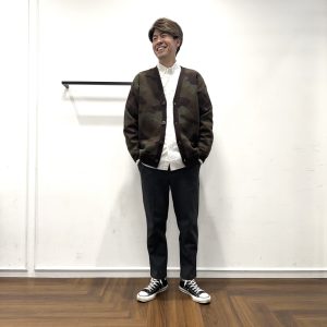 25AW】迷彩柄ニットカーディガンコーデ【CAMOUFLAGE】 – The DUFFER of