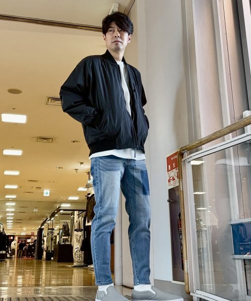 【26SS】レーザー加工 スリムフィットジーンズコーデ【LIGHTINDIGO】