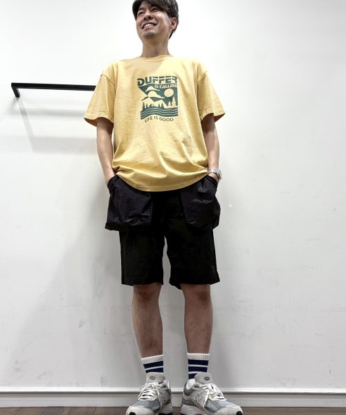 【26SS】テーマピグメントプリントTシャツコーデ【YELLOW】