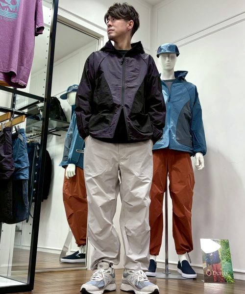 【26SS】テーマシアーリップストップパーカーコーデ【BLACK×LIGHTGRAY】