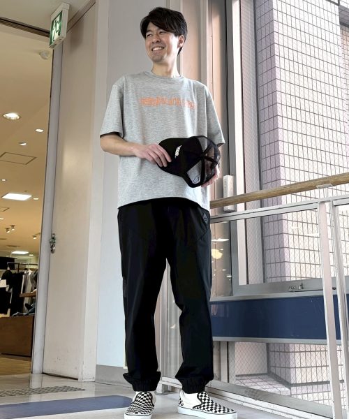 【26SS】CVC天竺 速乾 90sロゴTEEコーデ【LIGHTGRAY】