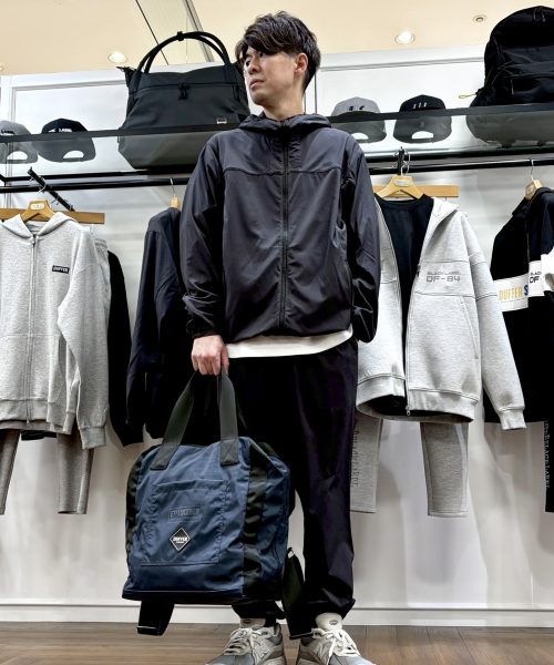 【26SS】BLストレッチ フーデッドブルゾンセットアップコーデ【CHARCOALGRAY】