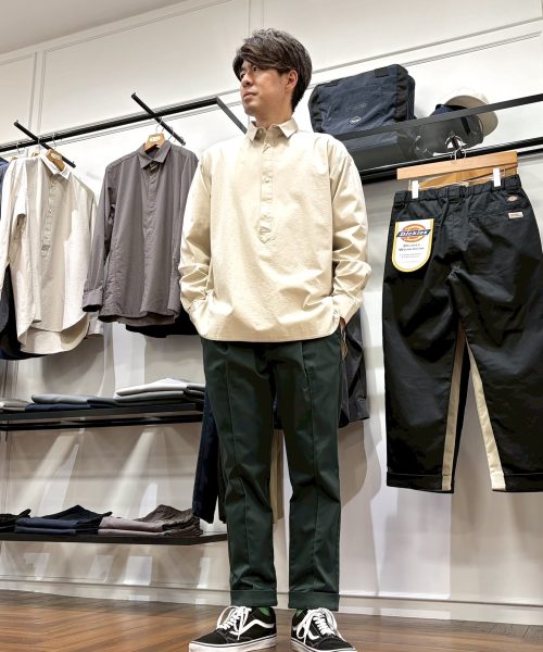 【26SS】Dickies別注クロップドパンツコーデ【GREEN】
