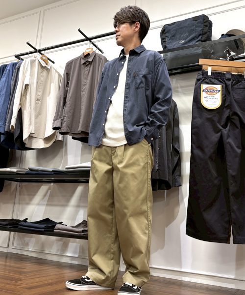 【26SS】Dickies別注ワイドストレートパンツコーデ【BEIGE】