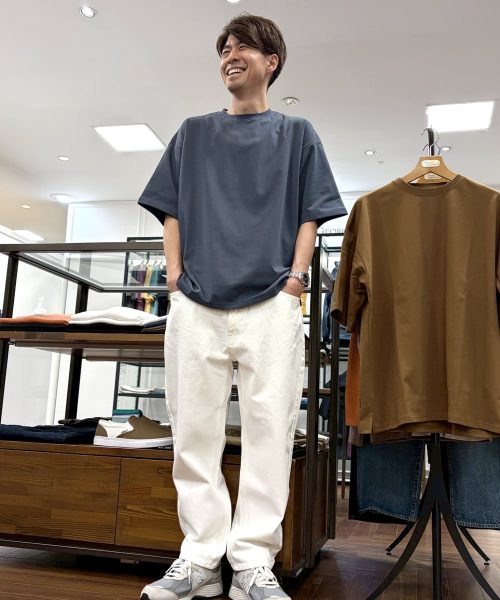 【26SS】クールマックス リラックス Tシャツ爽やかコーデ【BLUEGRAY】