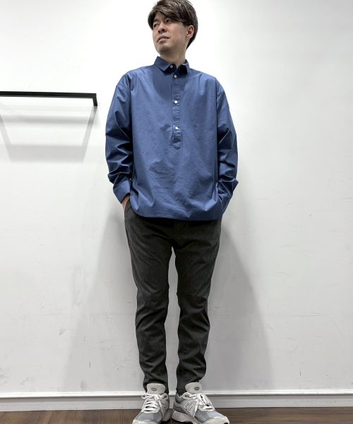 【26SS】バックサテンシャツブルーコーデ【LIGHTBLUE】