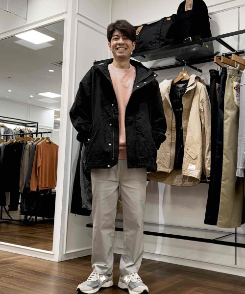 【26SS】ブラック×ピンクメンズコーデ【BLACK】