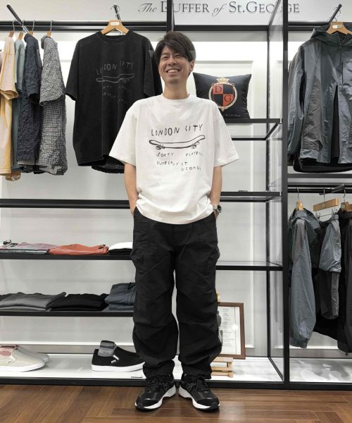 【26SS】USEDプリントTシャツモノトーンコーデ【WHITE】