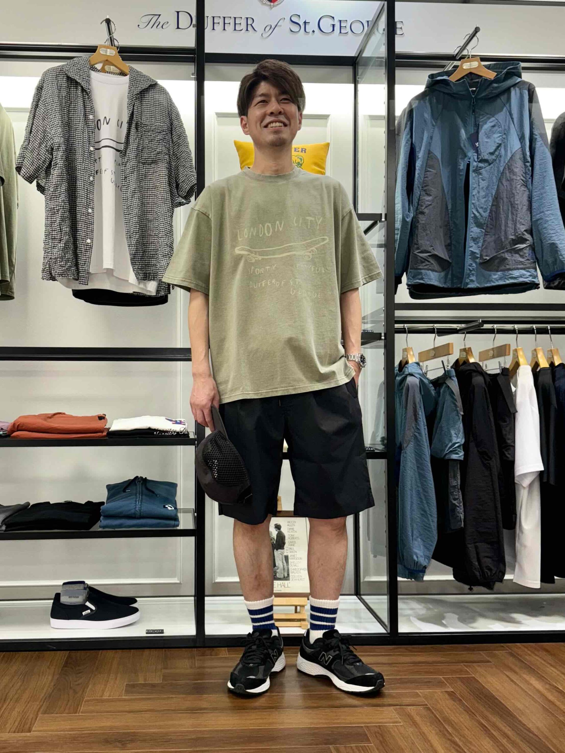 26SS】USEDプリントTシャツSUMMERコーデ【KHAKI】 – The DUFFER of St