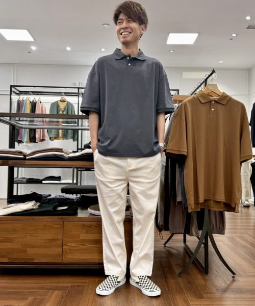 【26SS】クールマックス ポロシャツコーデ【BLUEGRAY】