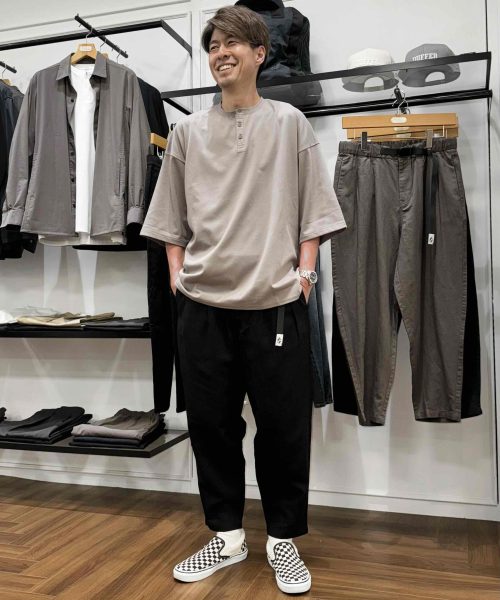 【26SS】クールマックス×リネンブレンドリラックスコーデ【BLACK】