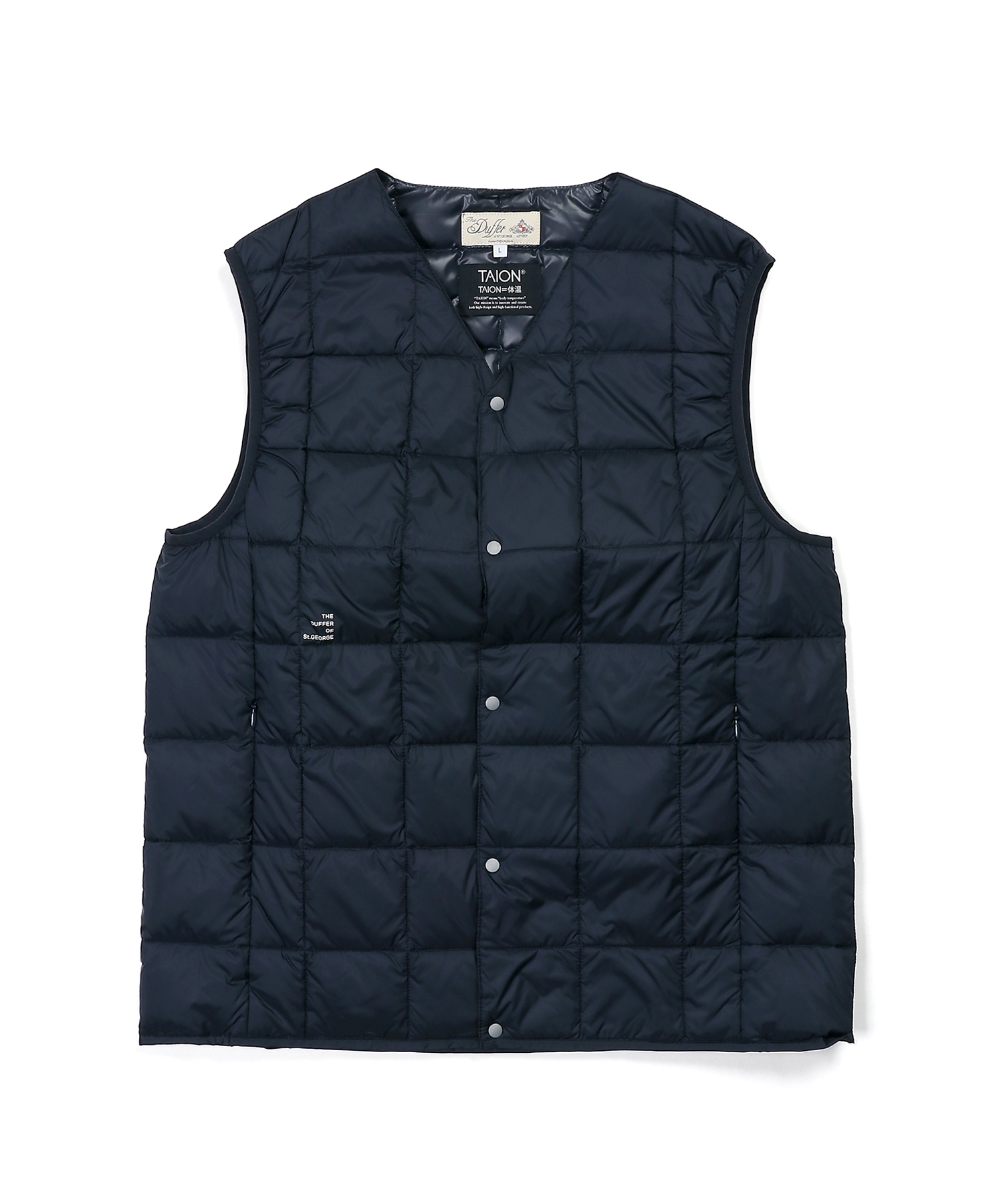 The DUFFER of ST.Eダファー ダウンベスト ネイビー The DUFFER of ST.GEORGEダファー ダウンベスト ネイビー