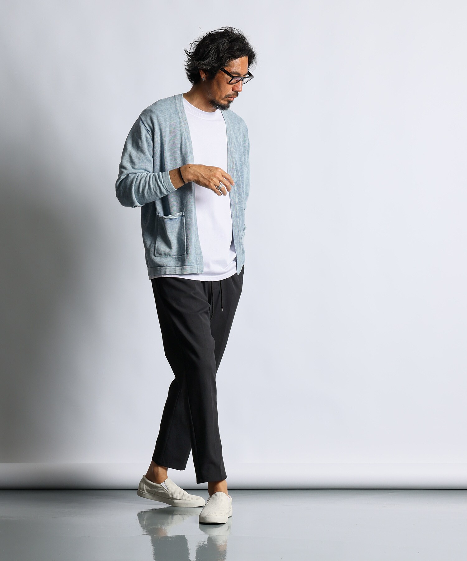 コットンリネン 着流しカーディガン ｜The DUFFER of St.GEORGE｜Official Web Site｜ザ・ダファー ・オブ・セントジョージ