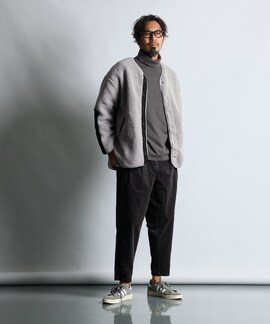 ボアフリース カーディガンカットソーアウター ｜The DUFFER of